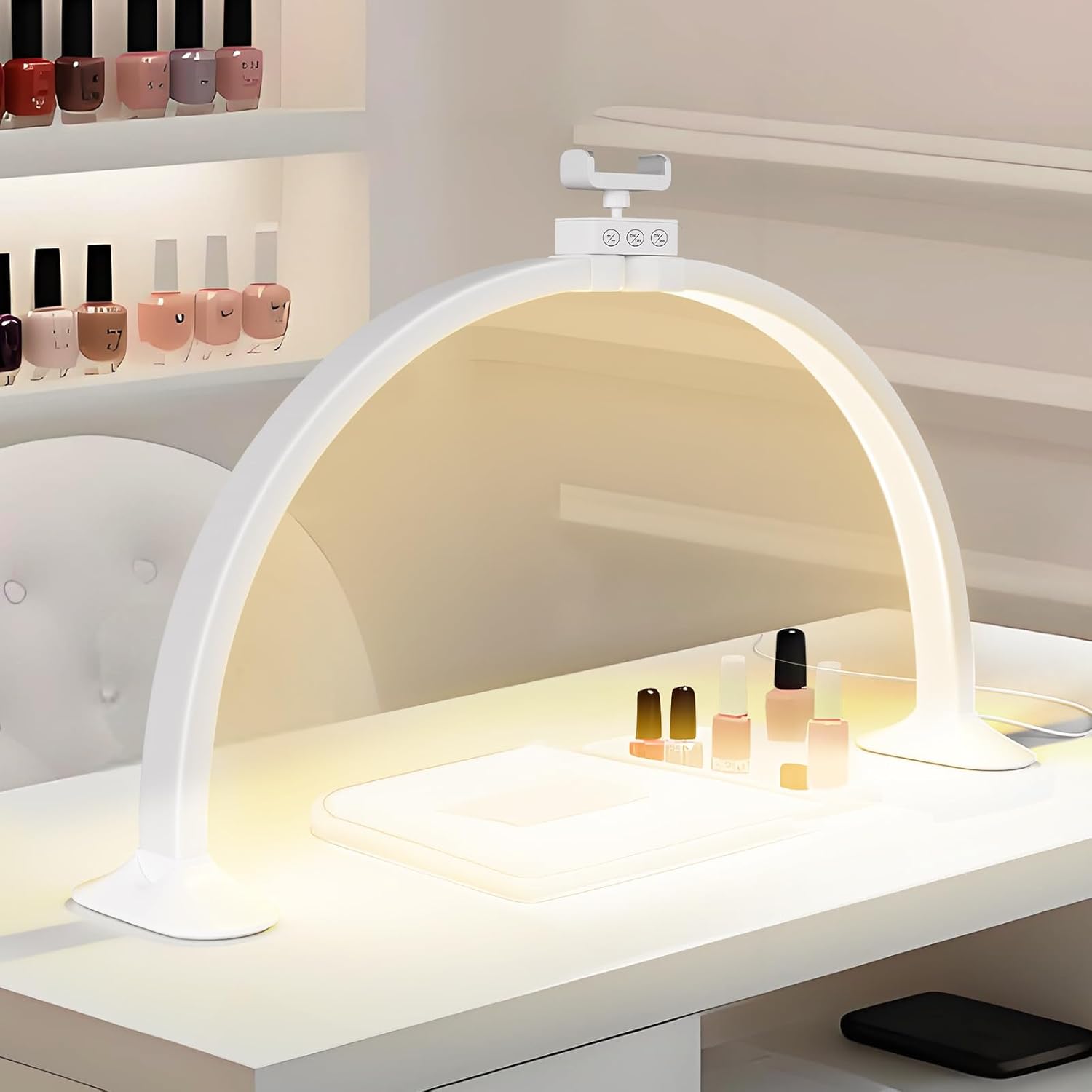 Desk Setup Lamp - Halbmondlicht U-förmige Nail Art Home Beauty