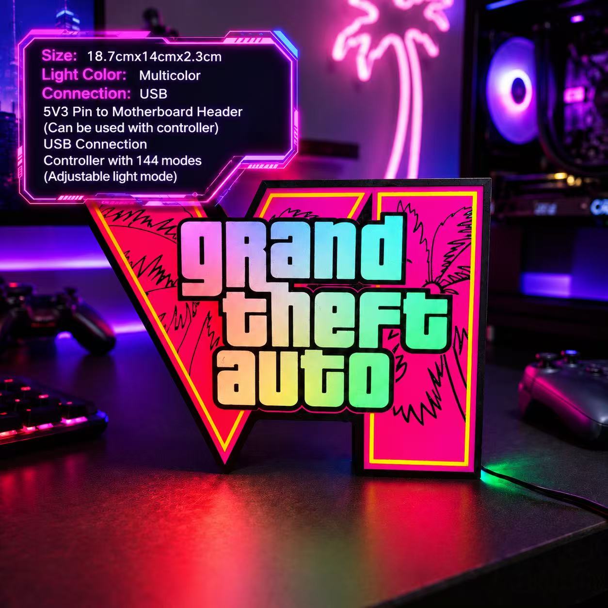 2026 Neue GTA 6 Horizon Ambien – Desk Setup Lamp Bewertung und Preis