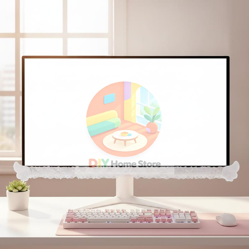 Bunte Spitzen-Monitorabdeckung – Setup Desk Monitor Bewertung und Preis