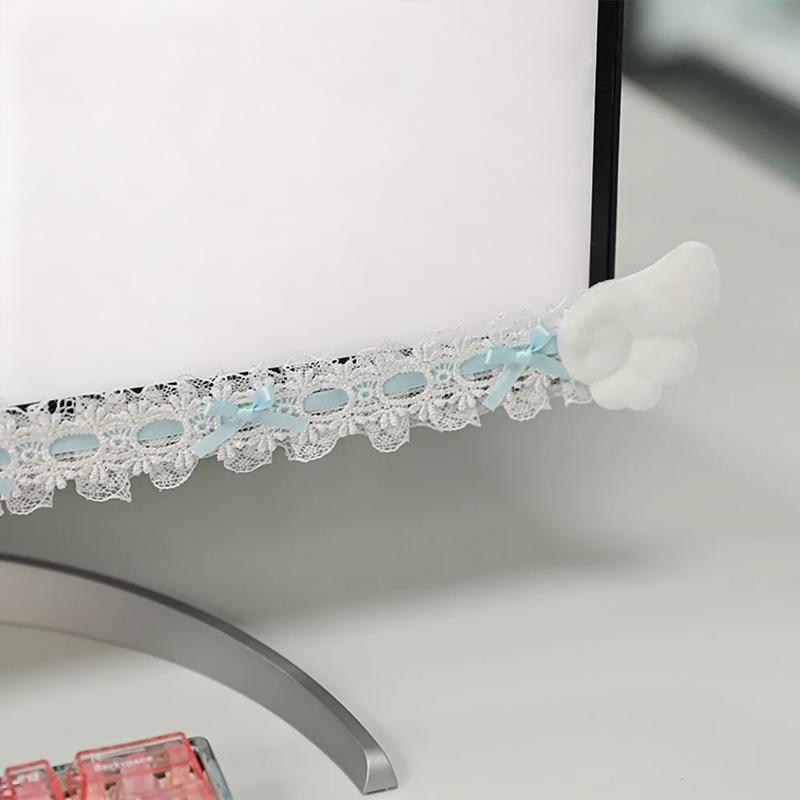 Bunte Spitzen-Monitorabdeckung – Setup Desk Monitor Bewertung und Preis